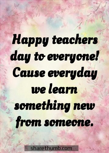 short happy teachers day wishes